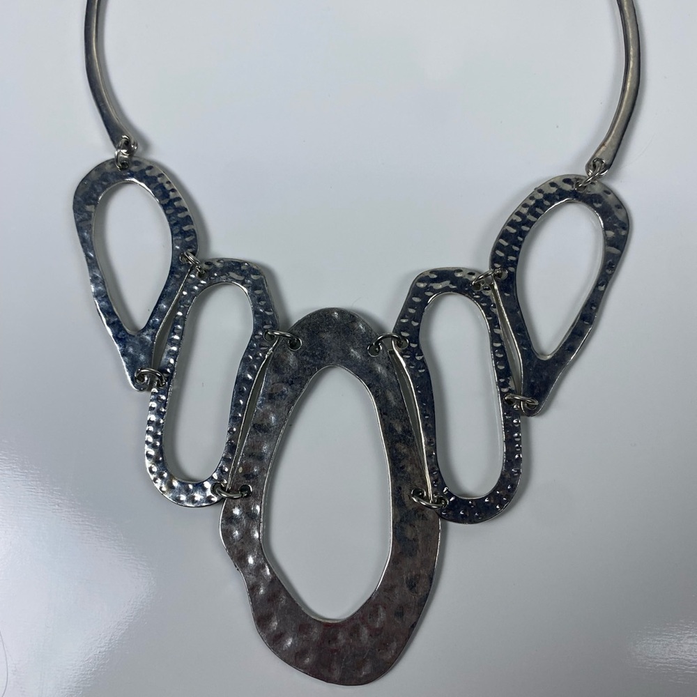 Silver Statement Necklace - image 5